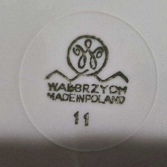 Set of 3 Wałbrzych Poland Yellow Floral Porcelain Plates 7" Gold Trim - Picture 3 of 5